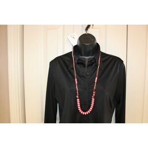 Style & Co Gold Tone Carol Pink Bead Necklace New with Tag $32.50